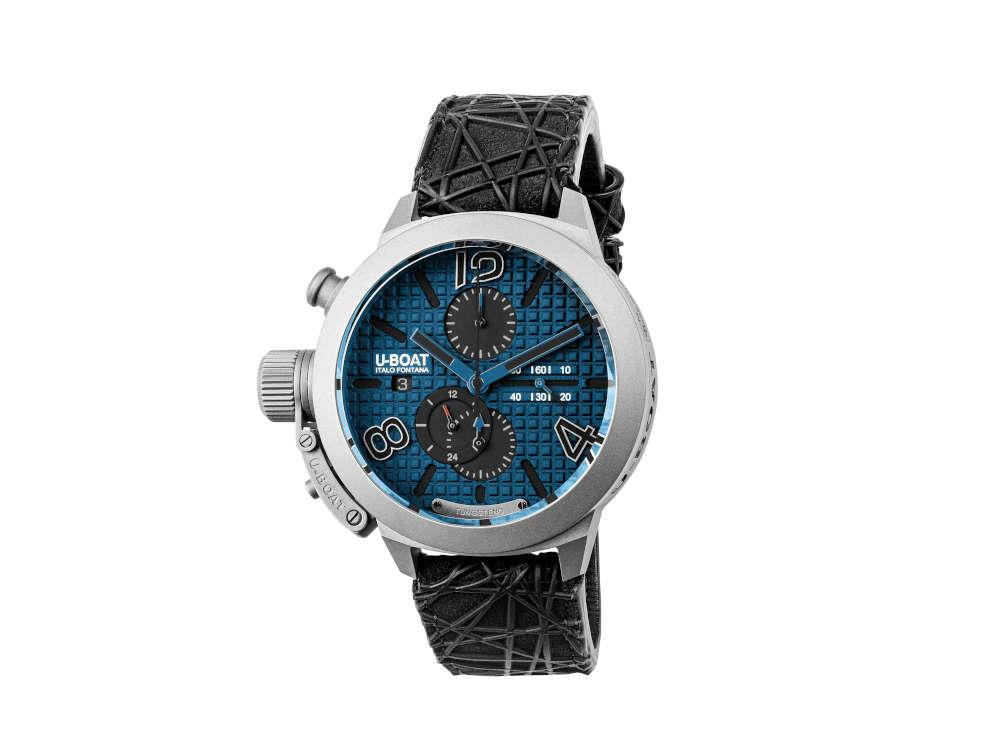 U-Boat Classico Automatic Watch, Titanium, Blue, 45 mm, Limited Edition, 3003