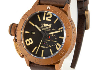 U-Boat Classico Sommerso Automatic Watch, Bronze, Black, 46 mm, 8486