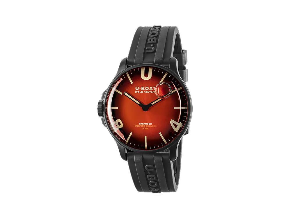 U-Boat Capsoil Darkmoon Soleil Red IPB Quartz Watch, 44 mm, 8697