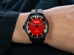 U-Boat Capsoil Darkmoon Soleil Red IPB Quartz Watch, 44 mm, 8697