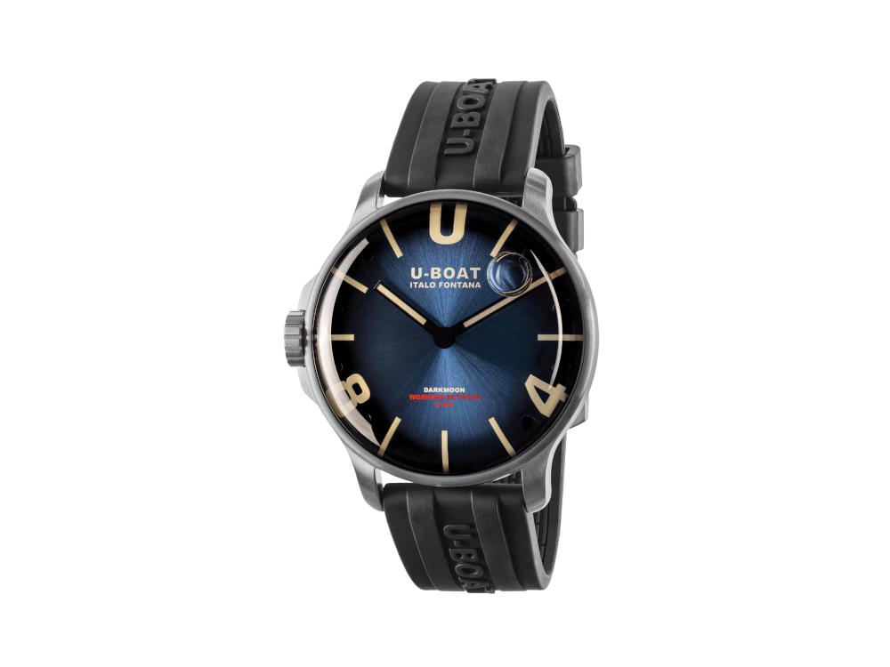 U-Boat Capsoil Darkmoon Soleil Blue SS Quartz Watch, 44 mm, 8704