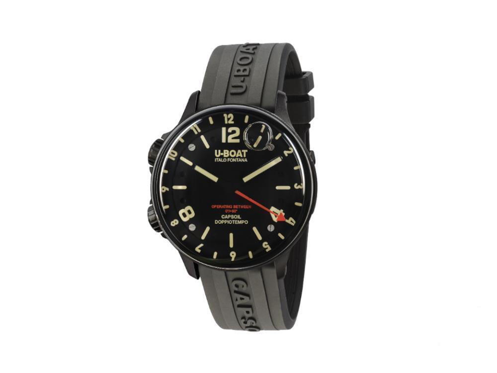 U-Boat Capsoil Doppiotempo DLC Quartz Watch, Stainless Steel 316L, 45 mm, 8770