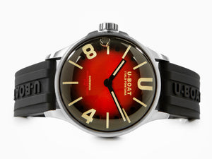 U-Boat Capsoil Quartz Watch Darkmoon Soleil Red SS, 40mm, 9500