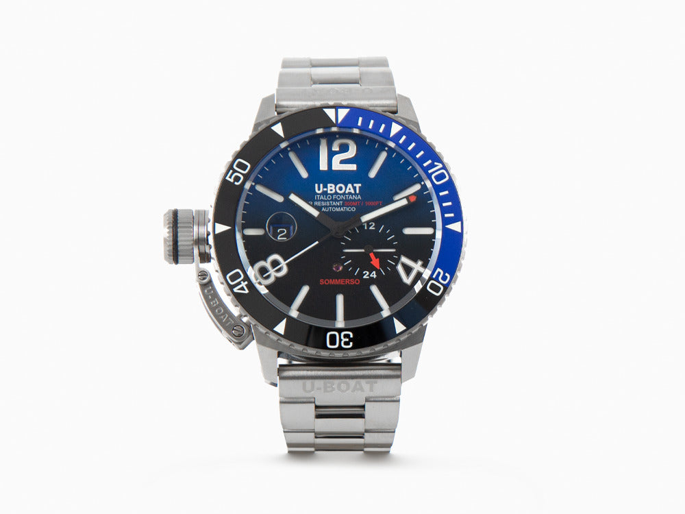 U-Boat Classico Sommerso Ghiera Ceramica Blue Automatic Watch, 46 mm, 9519/MT