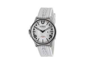 U-Boat Capsoil Darkmoon White Curve Quartz Watch, IPB, 44 mm, White, 9542