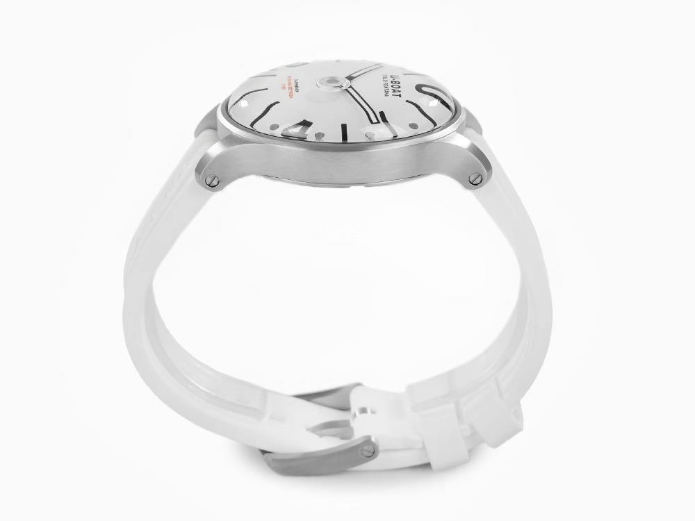 U-Boat Capsoil Darkmoon White Curve Quartz Watch, IPB, 44 mm