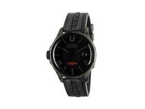 U-Boat Capsoil Darkmoon Camouflage Curve Quartz Watch, PVD, 44 mm, Black, 9553