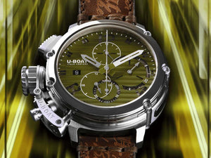 U-Boat Chimera Chrono Automatic Watch, Green, 46 mm, Limited Edition, 9591