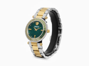 Versace Reve Quartz Watch, PVD Gold, Green, 35 mm, Sapphire Crystal, VE8B00524