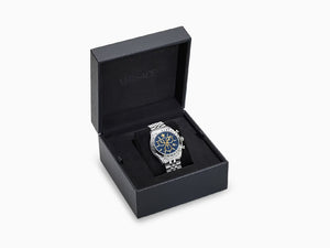 Versace Chrono Master Quartz Watch, Blue, 44 mm, Sapphire Crystal, VE8R00324