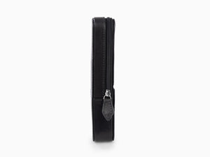 Visconti Accesorios 1 Pen Case, Leather, Rigid, Zip, Black, KL40-01