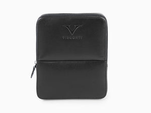 Visconti Accesorios Pen Case, Leather, 6 Writing Instruments, Black, KL40-06