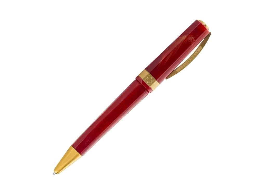 Visconti Opera Gold Ballpoint pen, Acrylic Resin, Red, KP42-01-BP