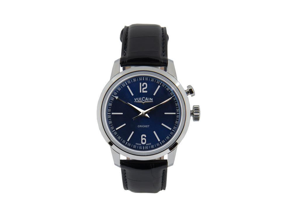 Vulcain 50s Presidents Tradition Manual Watch, V-10, Blue, 39mm, 100153.297L