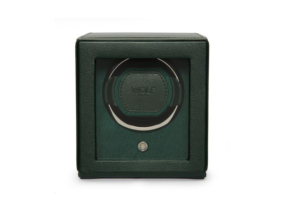 WOLF Cub Watch winder, 1 Watch, Green, Vegan Leather, 461141