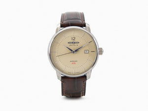 Zeppelin LZ 120 Bodensee Automatic Watch, Beige, 40cm, Leather strap, 8160-5