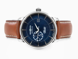 Zeppelin Atlantic Automatic Watch, Blue, 41 mm, Day, Leather strap, 8470-3