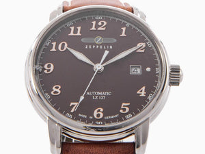 Zeppelin LZ 127 Graf Zeppelin Automatic Watch, Brown, 40 mm, Day, 8656-3