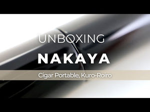 Nakaya Cigar Fountain Pen Portable, Kuro-Roiro, Ebonite, 14k Gold