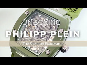 Philipp Plein The Skeleton Ecoceramic Automatic Watch, Green, 44 mm, PWVBA0223