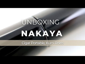 Nakaya Cigar Kuro-Roiro Fountain Pen Portable, Ebonite, 14k Gold