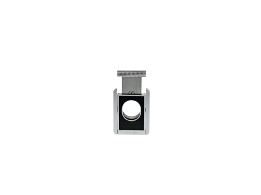 S.T. Dupont Cigar Cutter, Chrome, Black, 003415