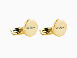 S.T. Dupont D Cufflinks, Metal, Gold, 005835