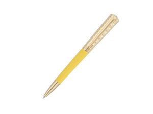 S.T. Dupont Liberté Ballpoint pen, Vanilla, Gold plated, Yellow, 465280