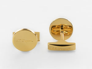 S.T. Dupont D Cufflinks, Metal, Gold, 005835