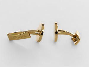 S.T. Dupont D Cufflinks, Metal, Gold, 005835