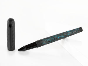 S.T. Dupont Line D Glacial Cave Rollerball pen, Carbon fibre, PVD, 412396L