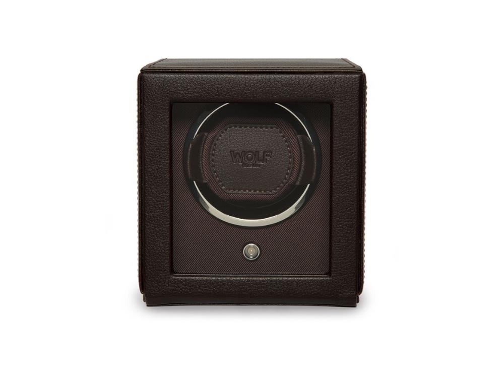 WOLF Cub Watch winder, 1 Watch, Brown, Vegan Leather, 461106