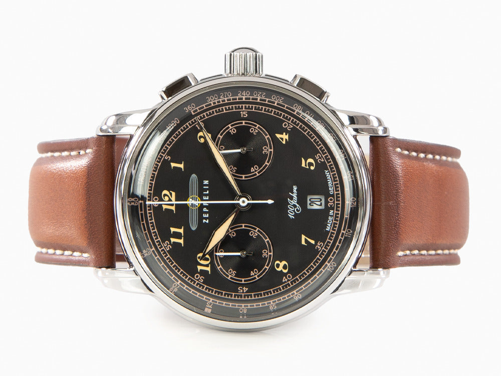 Zeppelin 100 Jahre Zeppelin Ed.2 Quartz Watch, Black, 42 mm 